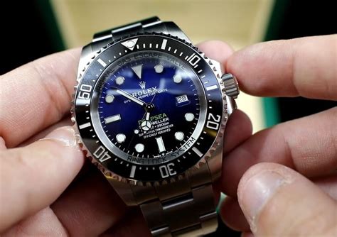 rolex deepsea replica vs real|rolex sea dweller deepsea blue.